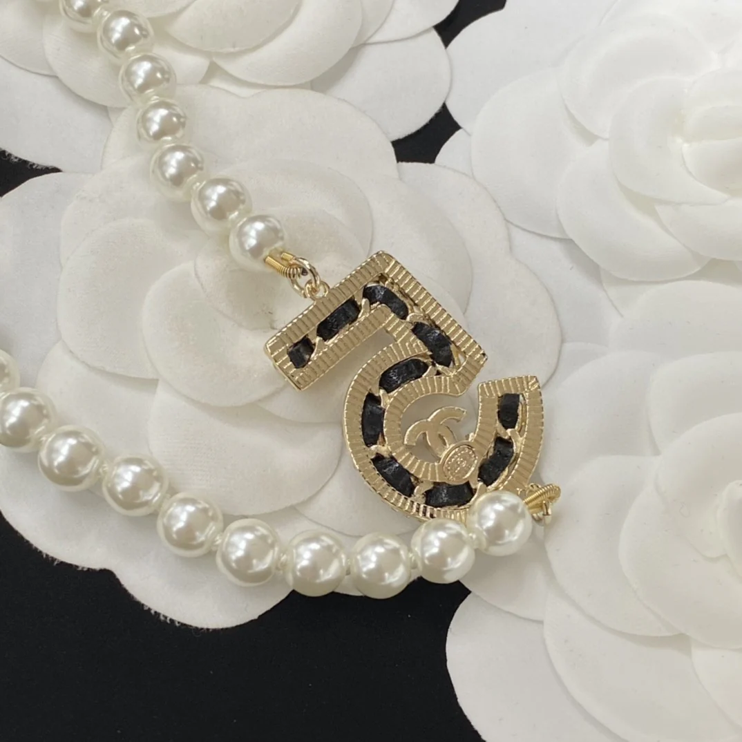 CCN013 Number 5 series cc jewelry set cc Stud earring, drop earring,cc Necklace, cc sweater chain, - ccjewelryacc