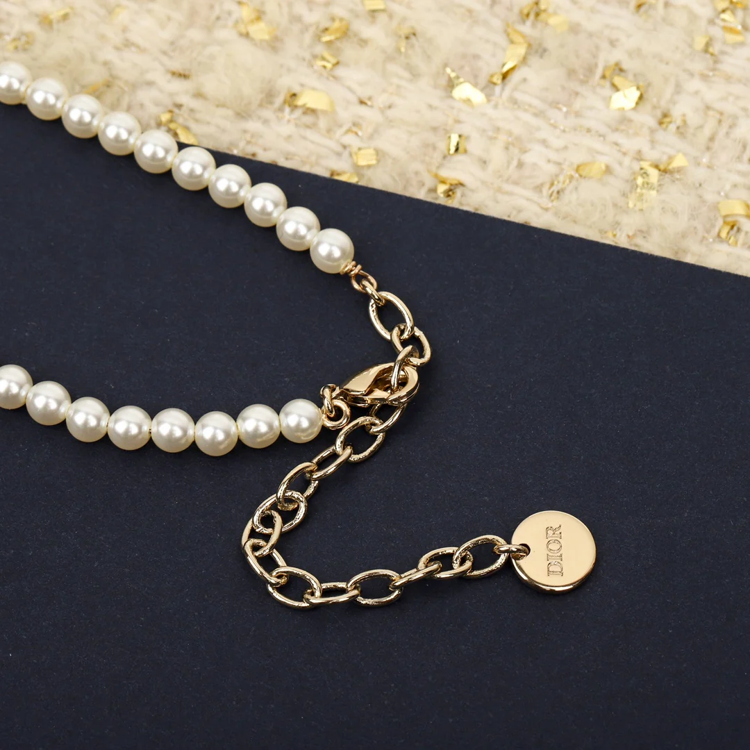 CDN312 Top Quality Designer CD Pearl Necklace for Women - ccjewelryacc