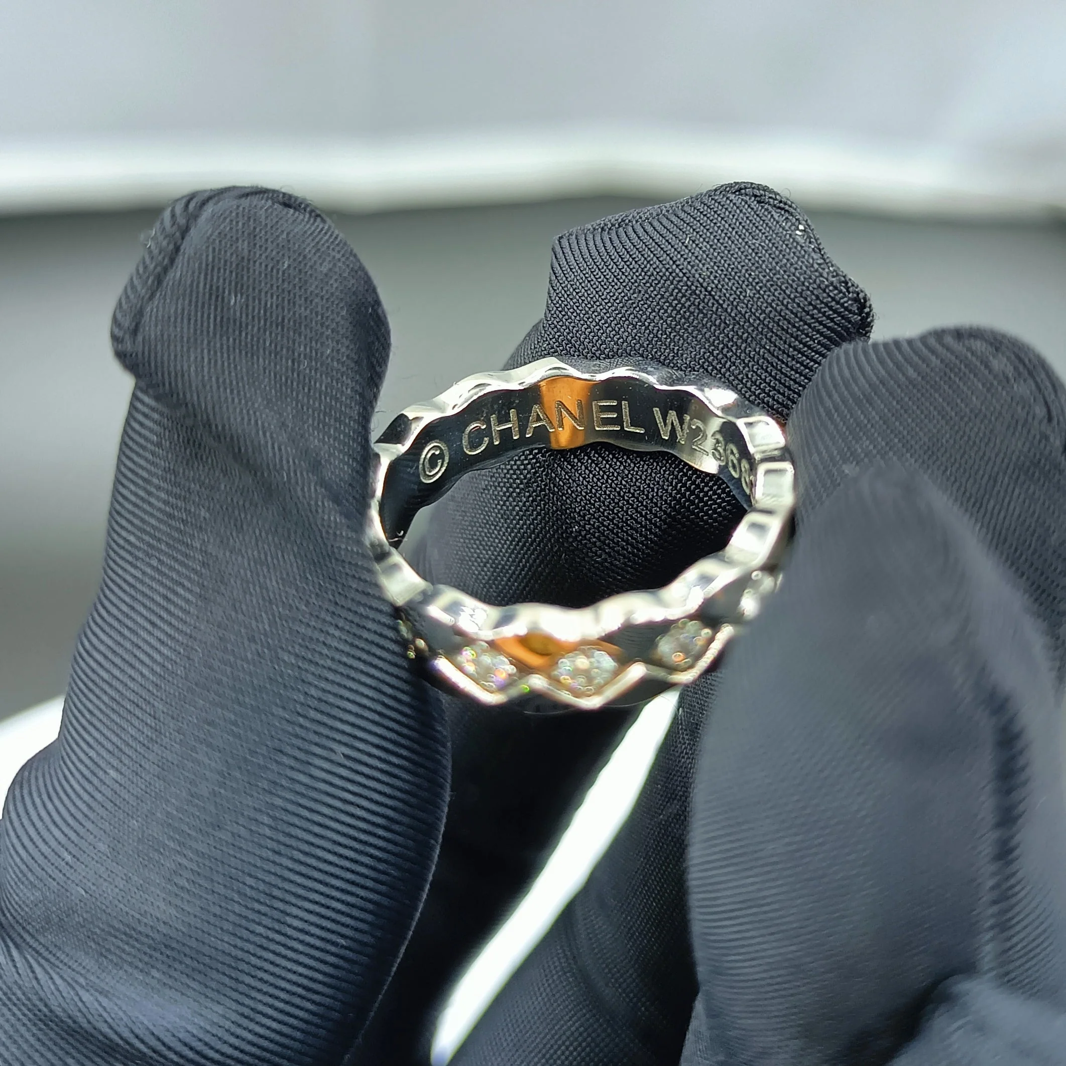 CCR8002A 3.5mm crush ring S925 Silver 18K Gold plating cc ring - ccjewelryacc