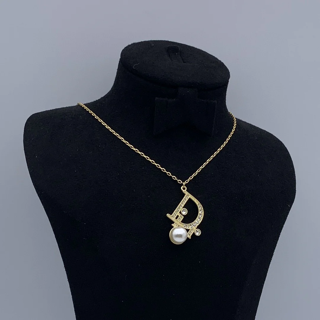 CDN250 High quality Luxury Designer CD Women Pendant Necklace - ccjewelryacc