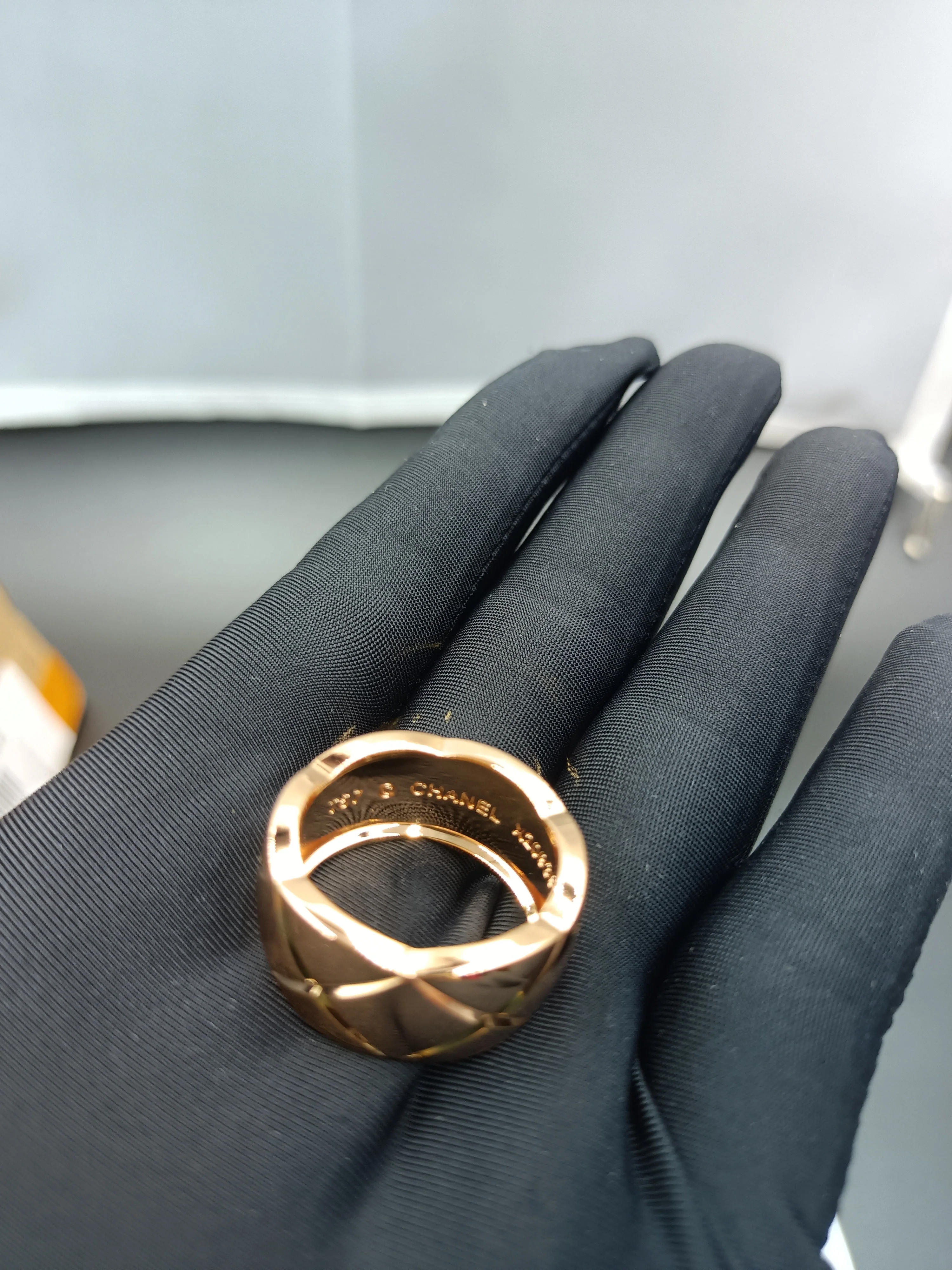 CCR8001C 11mm COCO crush ring cc ring titanium steel plating Gold - ccjewelryacc