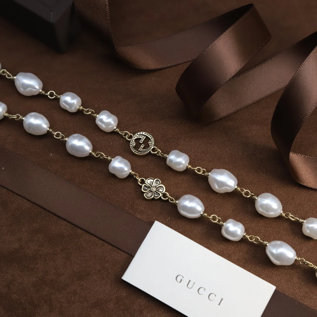 GGL004 High Quality Luxury Designer Pearl Sweater Chain - ccjewelryacc