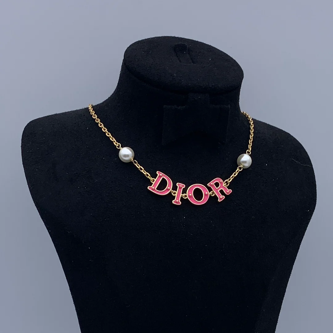 CDN270 High quality Luxury Designer CD Women Pendant Necklace - ccjewelryacc