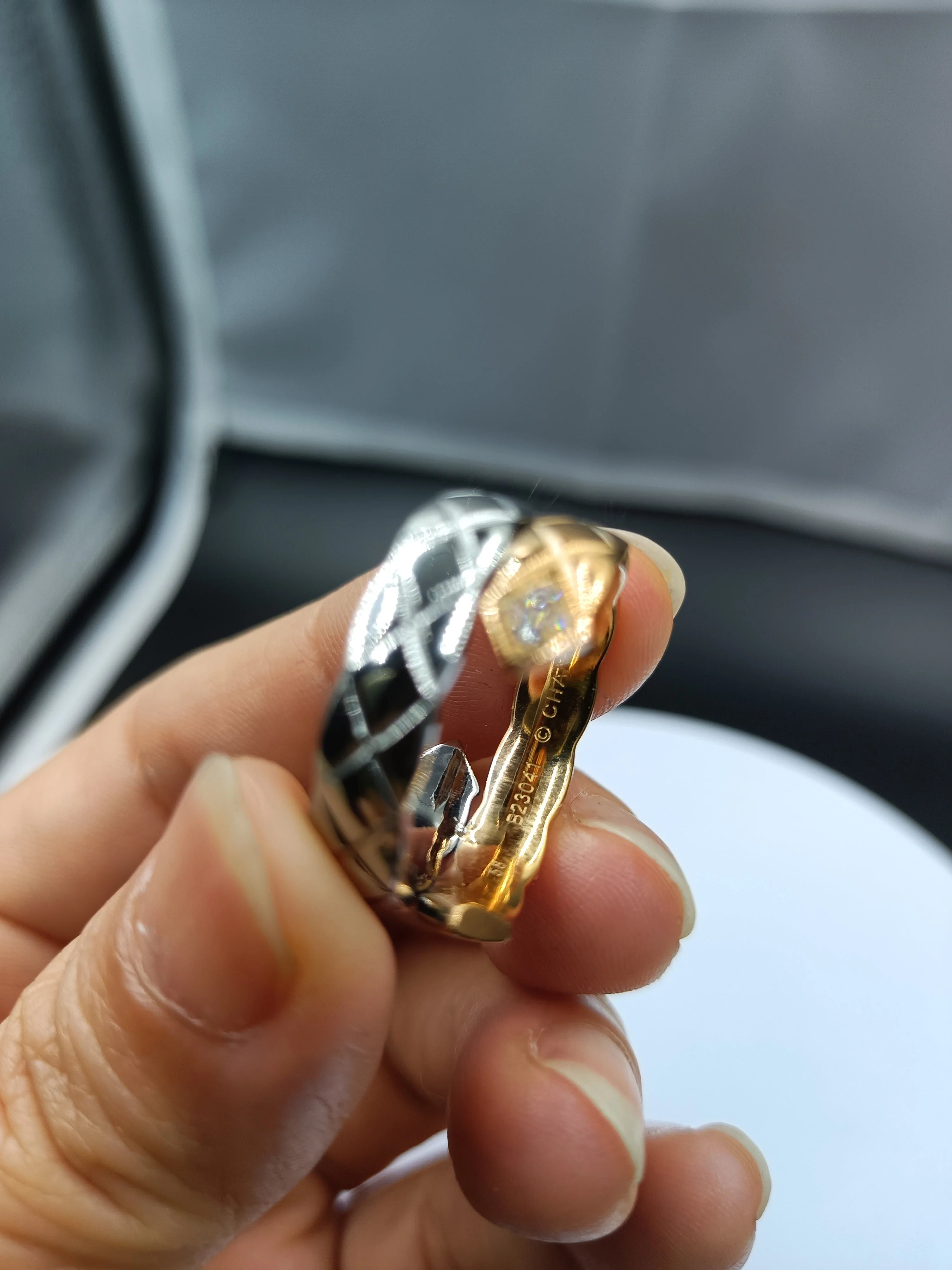 CCR8004 COCO Crush Ring High Quality Cc Ring Titanium Steel 14k Gold Plating - ccjewelryacc