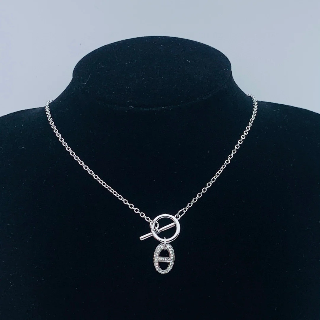 HMN013 H Pig nose Pendant Necklace - ccjewelryacc