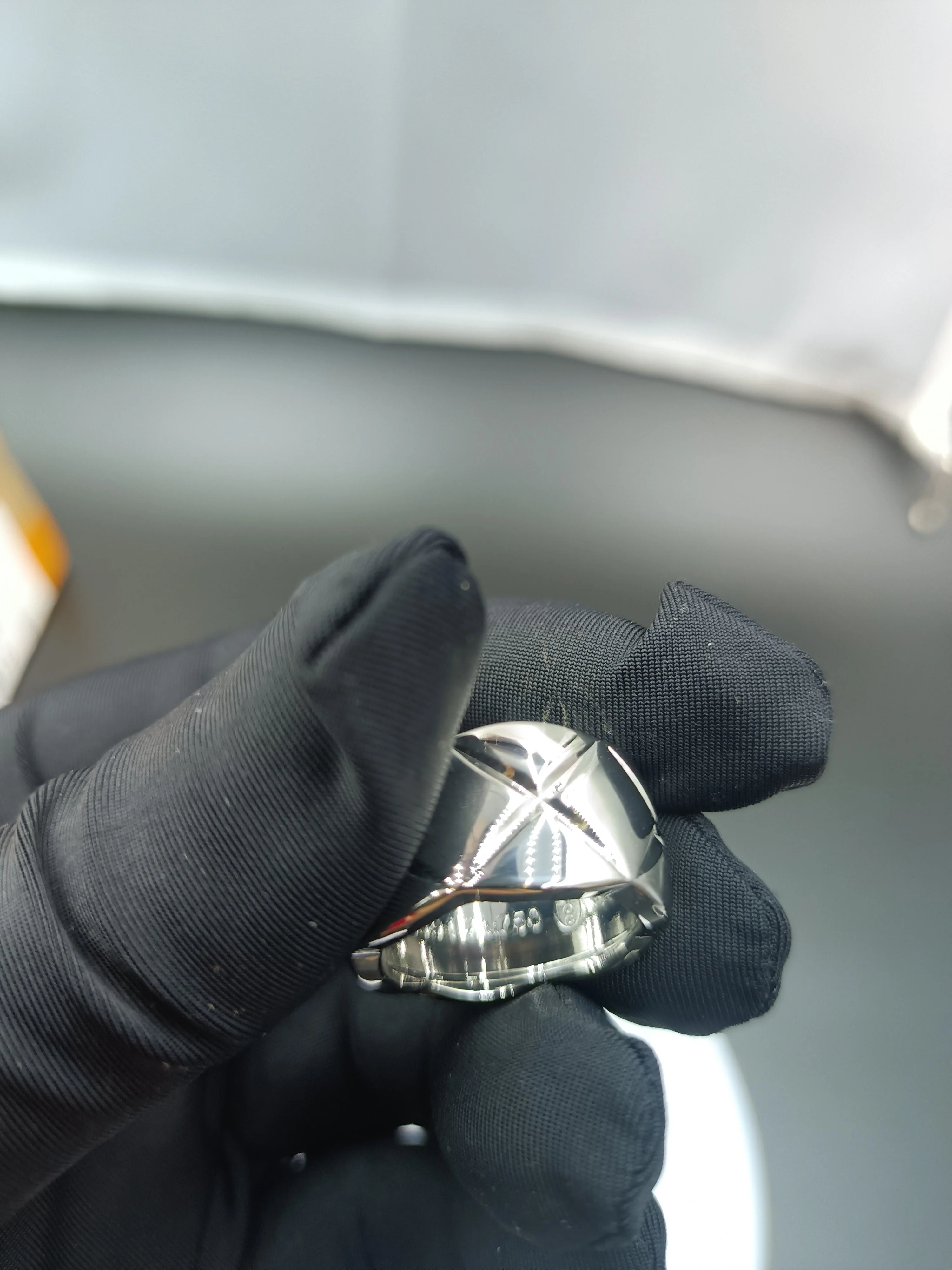 CCR8001C 11mm COCO crush ring cc ring titanium steel plating Gold - ccjewelryacc