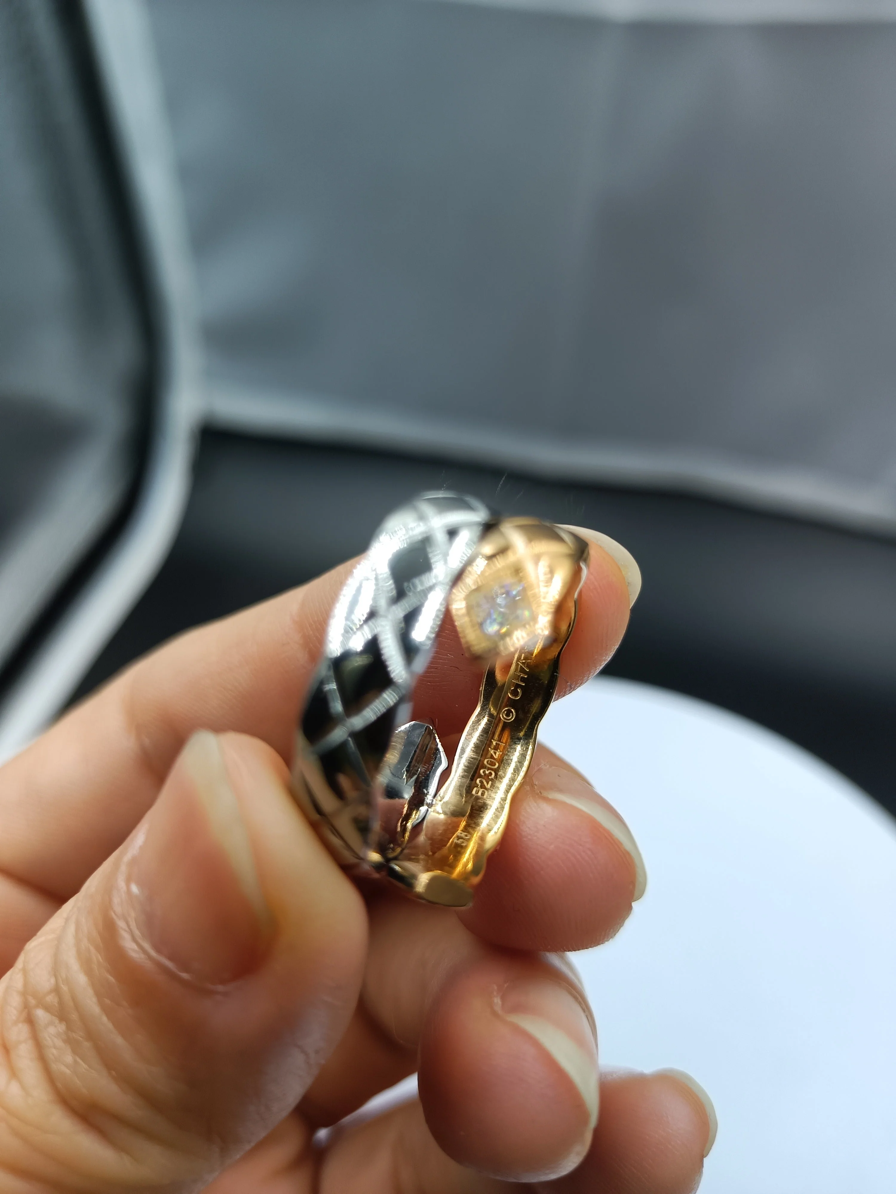 CCR8004 COCO Crush Ring High Quality Cc Ring Titanium Steel 14k Gold Plating - ccjewelryacc