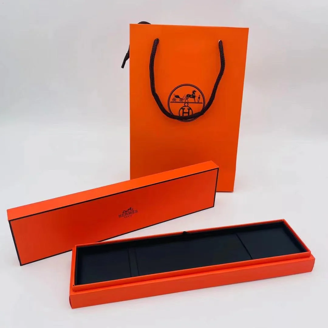 HMZ001 Hermes Top Quality K Gold series Jewelry Package Box for Necklace, Ring Bracelet  Gift Package Box Shopping Bag - ccjewelryacc