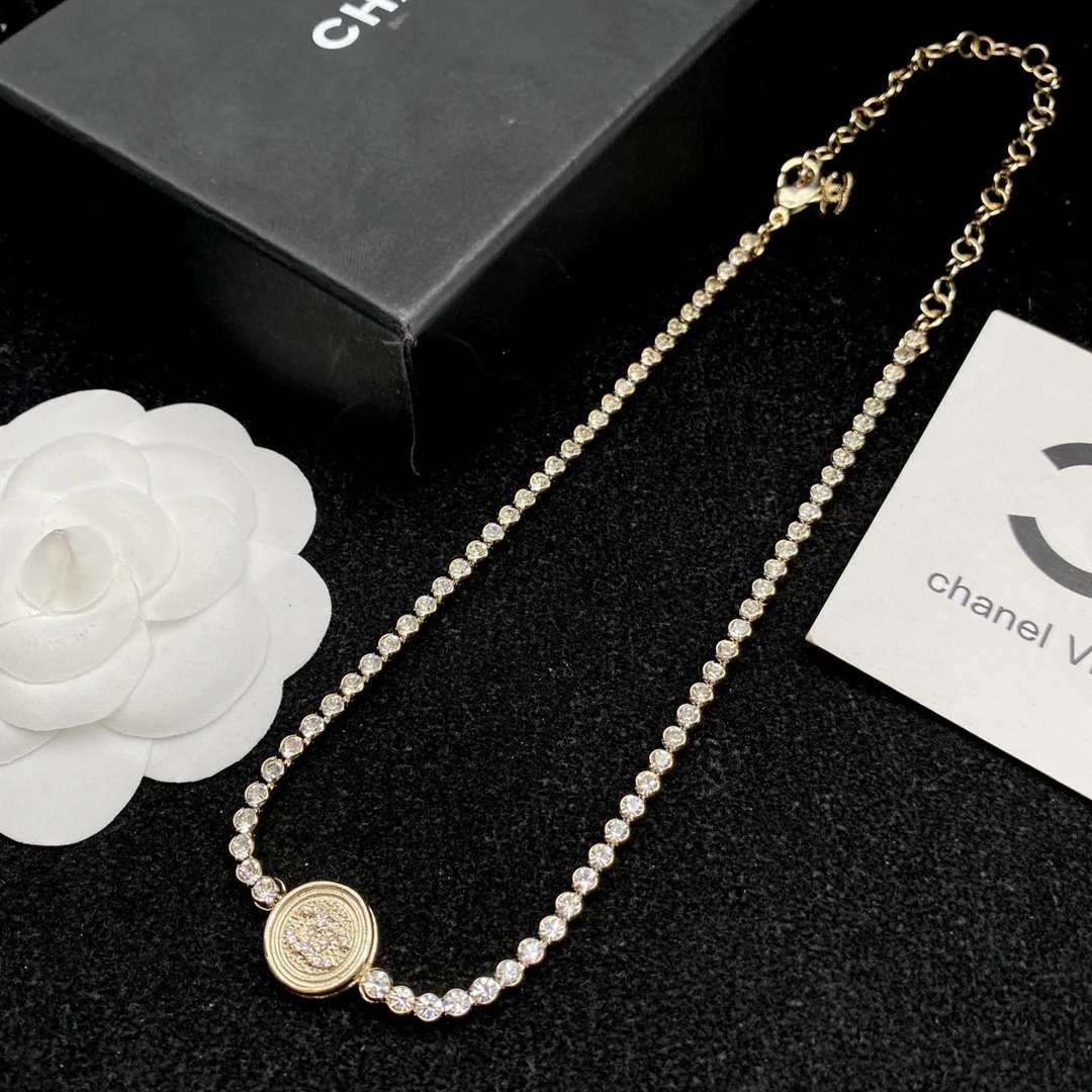 CCN177G High quality CC Jewelry set CC Choker necklace cc bracelet - ccfashionjewelry