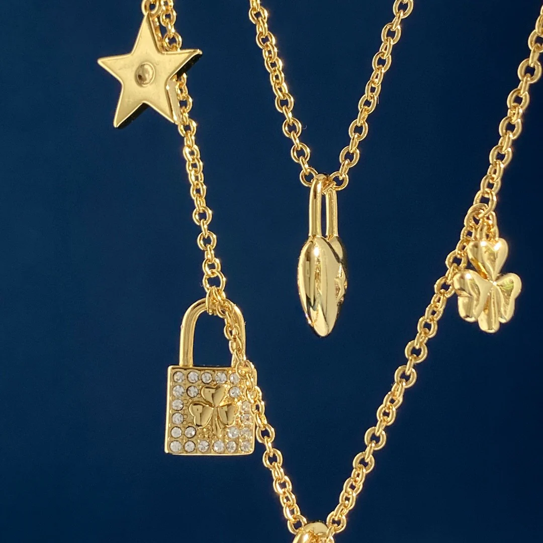 CDN315 High Quality Designer CD Heart Pendant Necklace for Women - ccjewelryacc