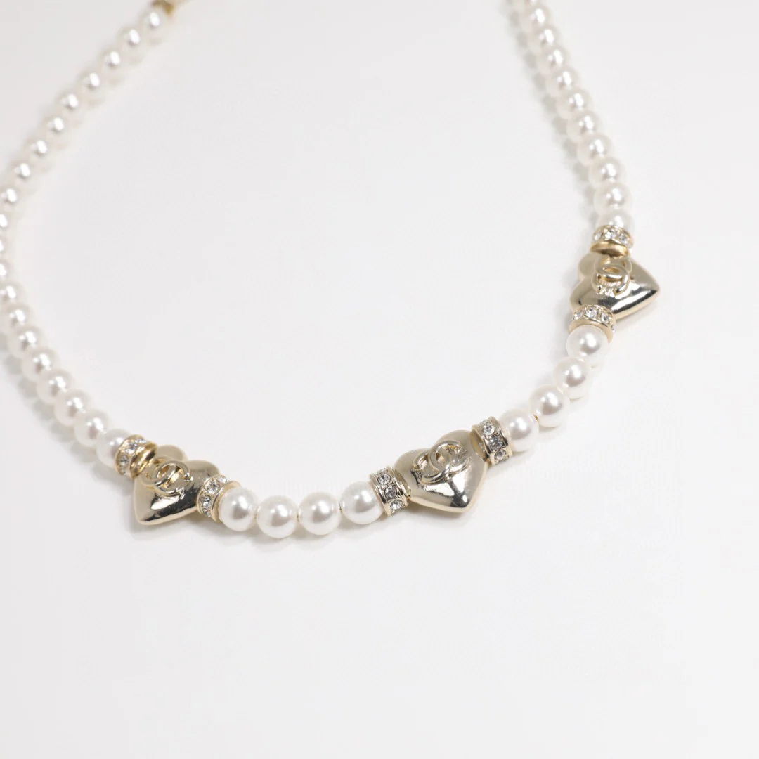 CCN310 High quality 24P love pearl CC choker Necklace - ccjewelryacc