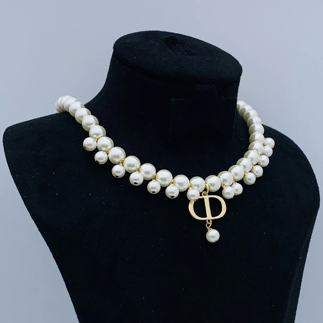 CDN144 High quality Pearl CD Pendant Necklace - ccjewelryacc
