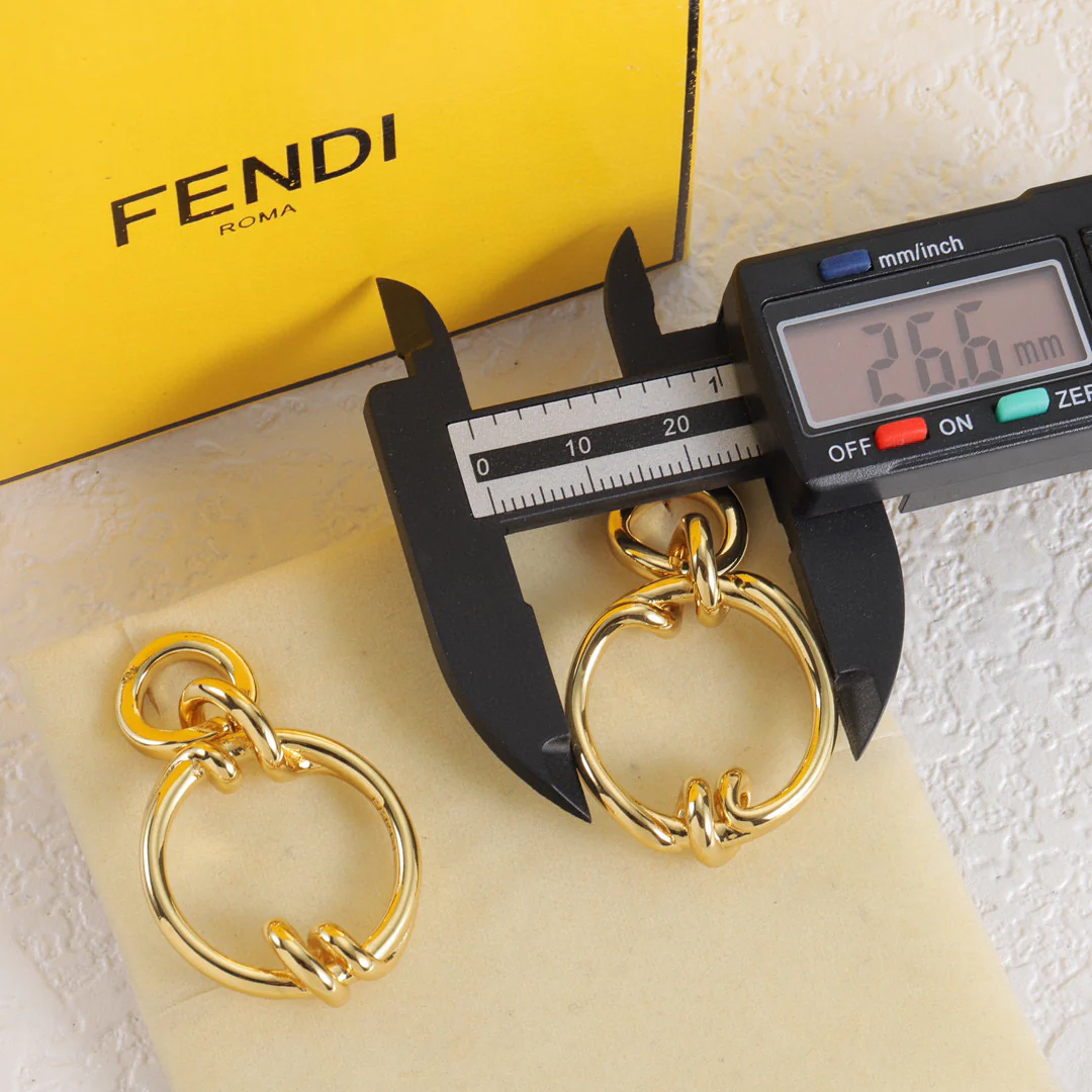 FDE092 FENDI Filo Earrings - ccjewelryacc