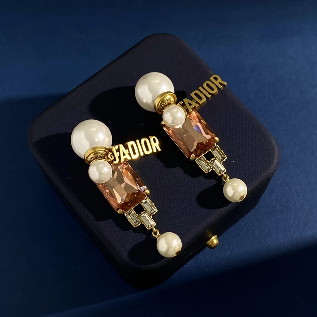 CDE253 CD big square zircon tribales earrings - ccjewelryacc