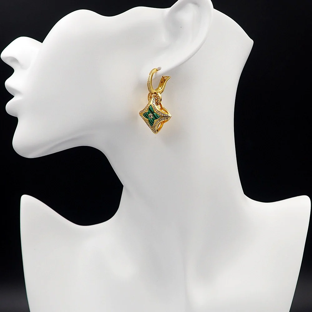 LVE034 Luxury Designer Ever Blossom Earrings - ccjewelryacc