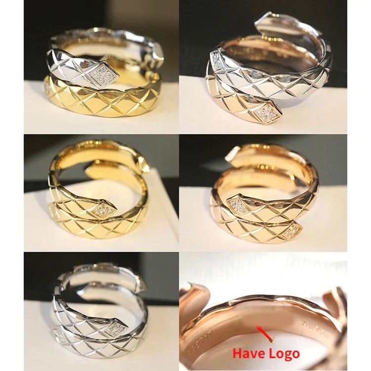 CCR8004 COCO Crush Ring High Quality Cc Ring Titanium Steel 14k Gold Plating - ccjewelryacc