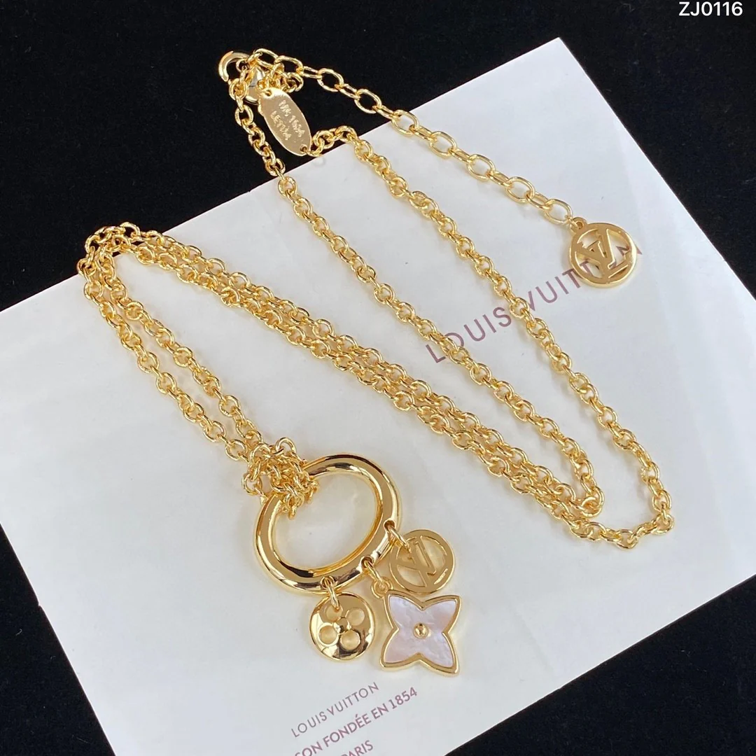 LVT010 Top Quality Luxury Designer Jewelry Set Women Choker Necklace Bracelet LVT001G - ccfashionjewelry