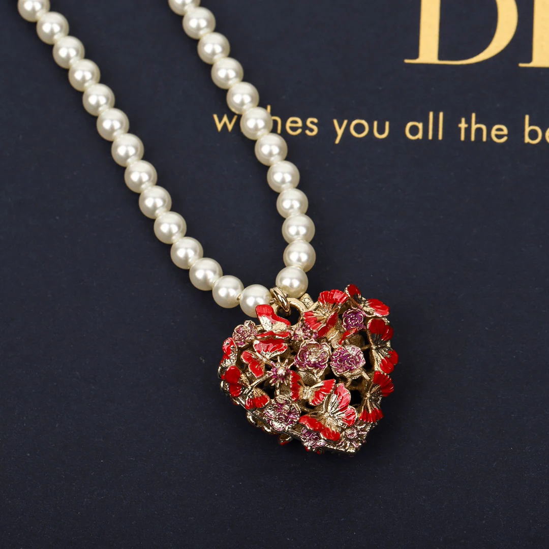 CDN312 Top Quality Designer CD Pearl Necklace for Women - ccjewelryacc