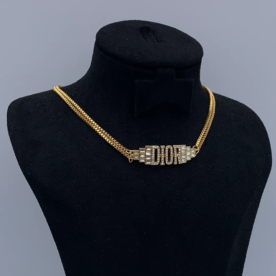 CDN296 High quality Luxury Designer CD Choker Necklace For Women - ccfashionjewelry