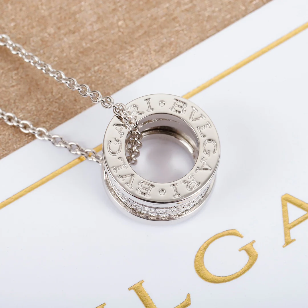 BGNS006 S925 Sterling Silver and diamond B.zero1 necklace - ccjewelryacc