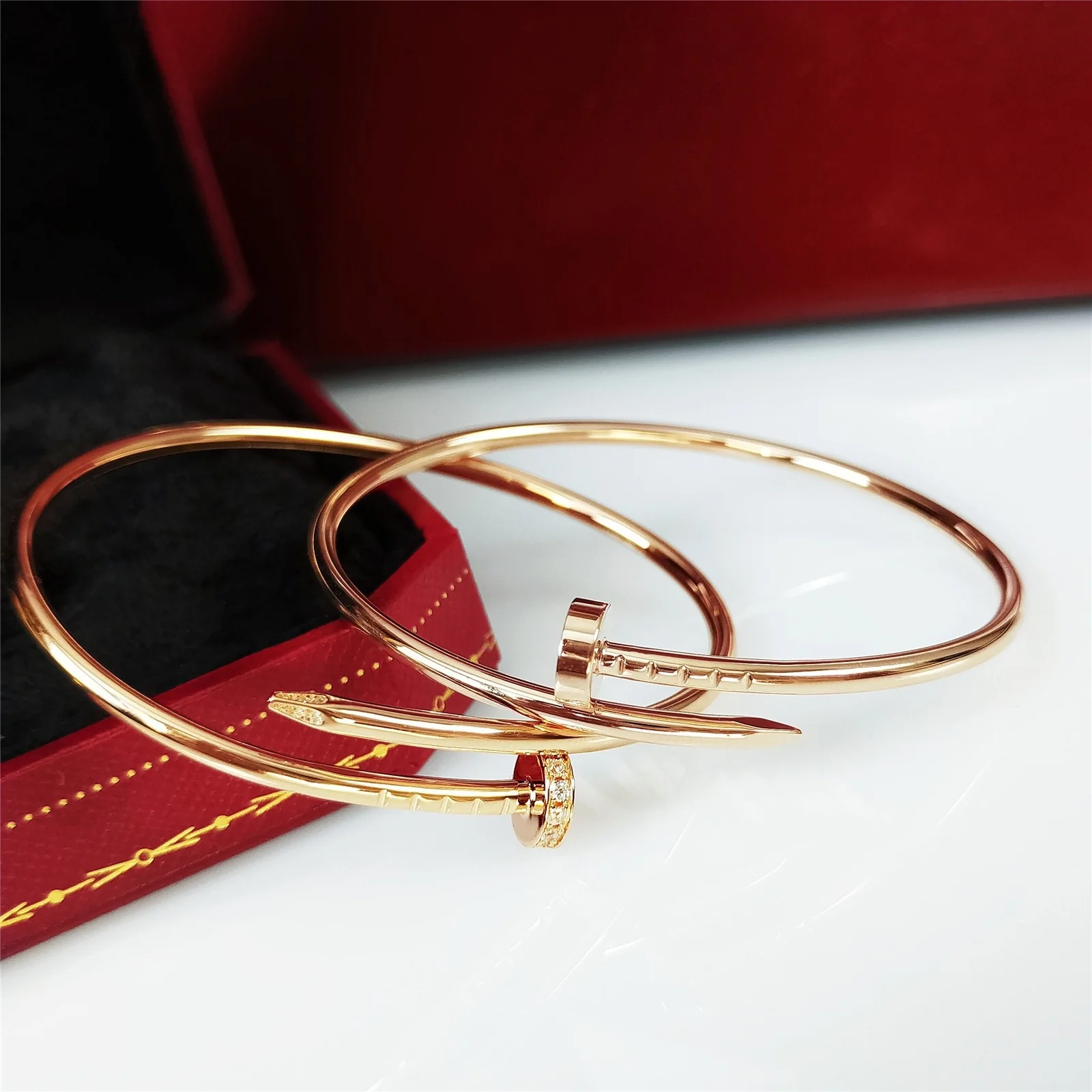 KB8001 High Version High Quality Nail Bangle Bracelet for Women men - ccjewelryacc