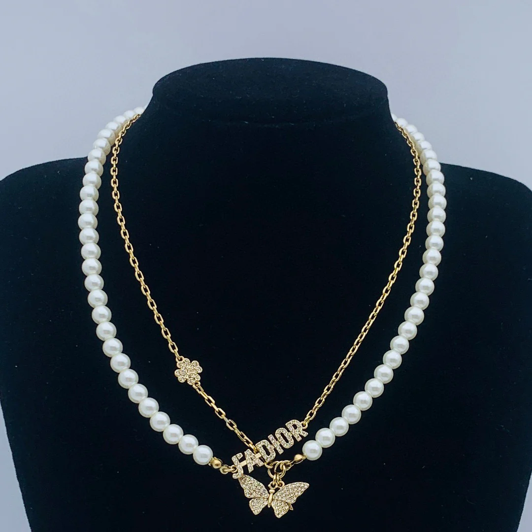 CDN320 High Quality Designer CD Necklace for Women - ccjewelryacc