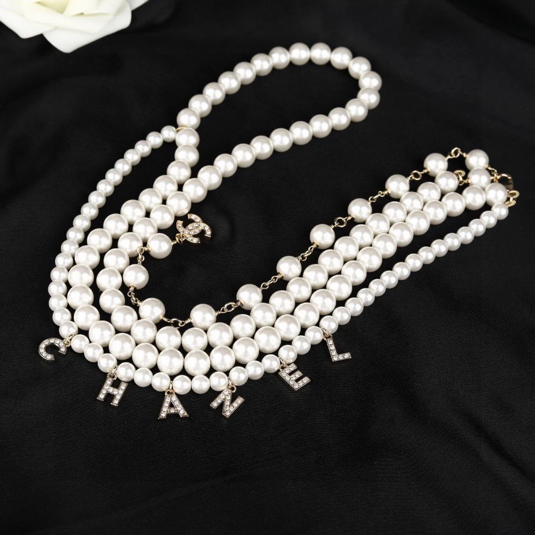 CCW022 CC pearl Waist chain belt - ccjewelryacc