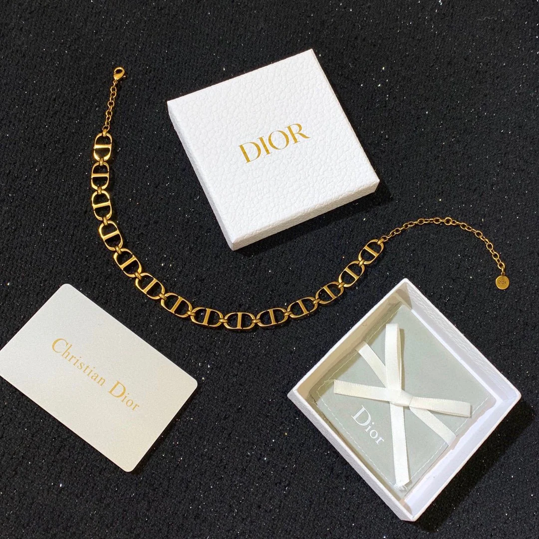 CDN023 High quality luxury designer CD Choker Necklace - ccjewelryacc