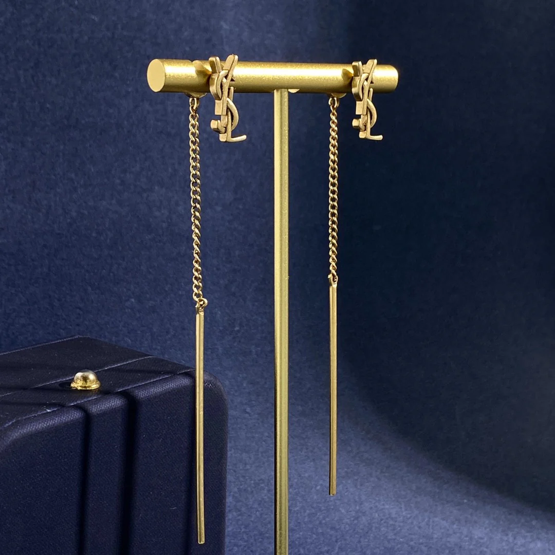 YYE043 CASSANDRE threader earrings in metal - ccjewelryacc