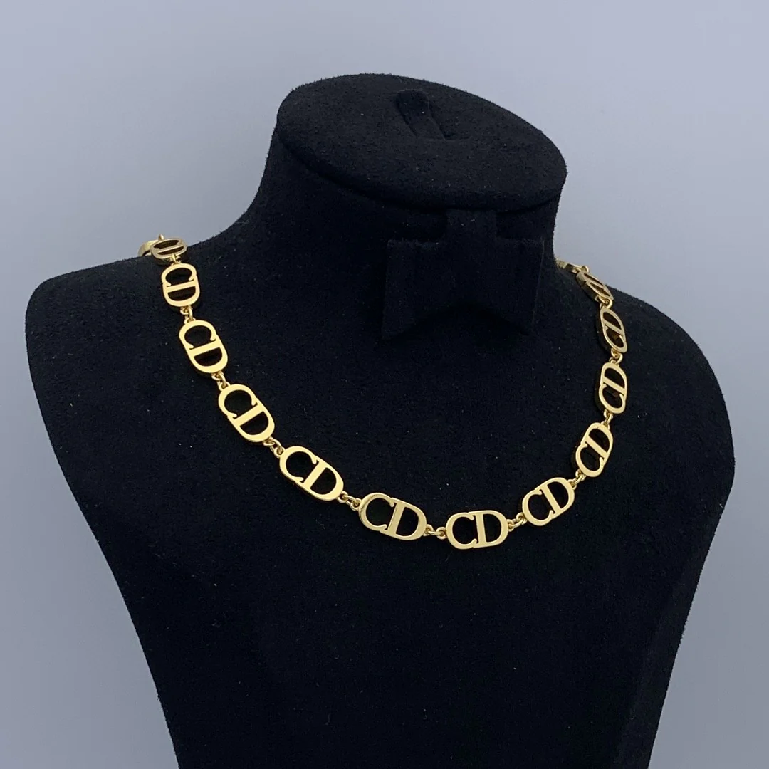CDN258 High quality Luxury Designer CD Women Choker Necklace - ccjewelryacc