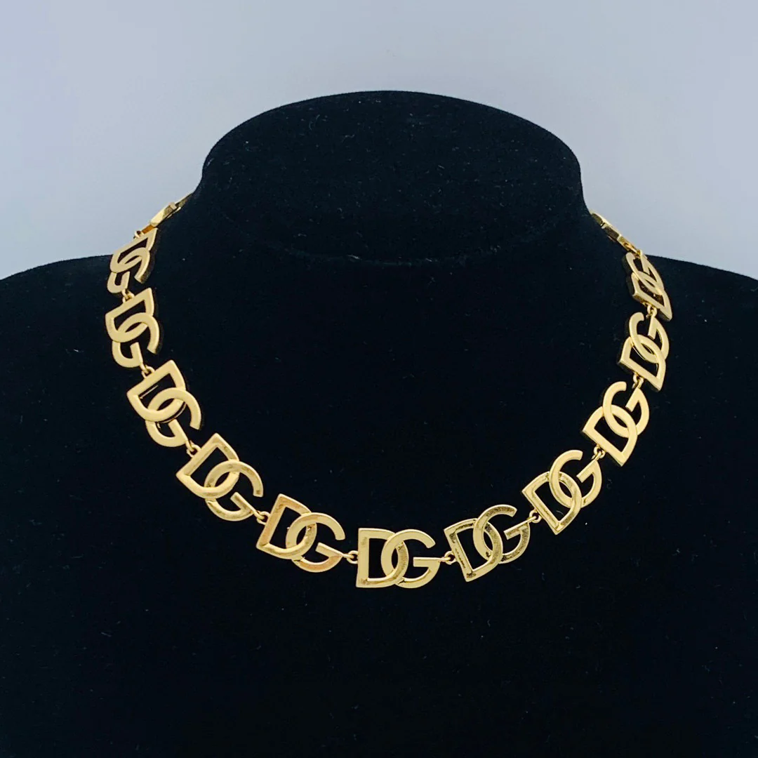 DGN007 DG LOGO Choker Necklace - ccjewelryacc