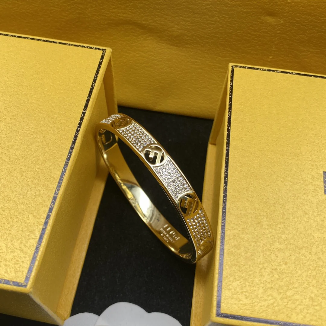 FDS016 F is Metal Crystal Bangle bracelet Women's - ccjewelryacc