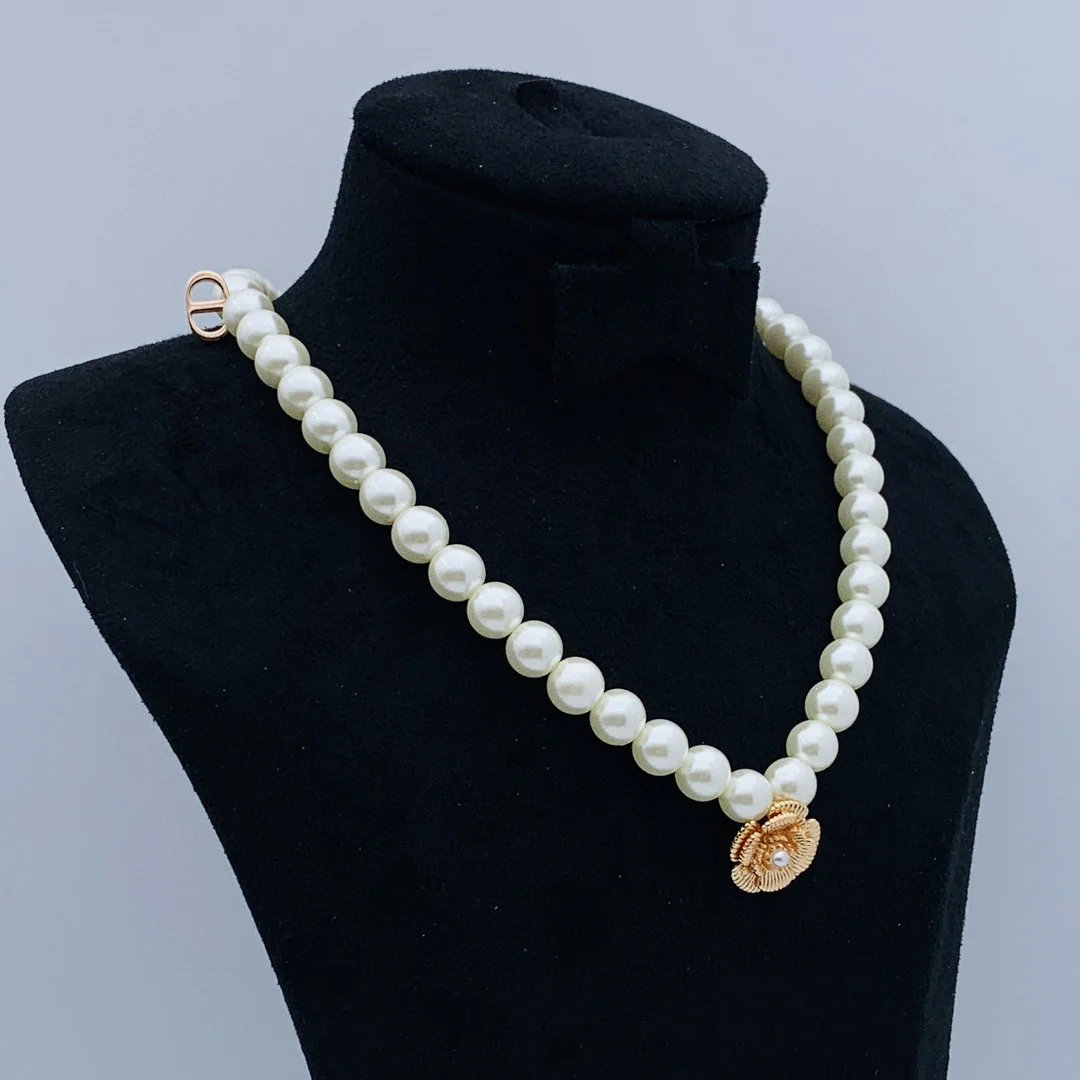 CDN146 High quality Pearl CD Necklace - ccjewelryacc