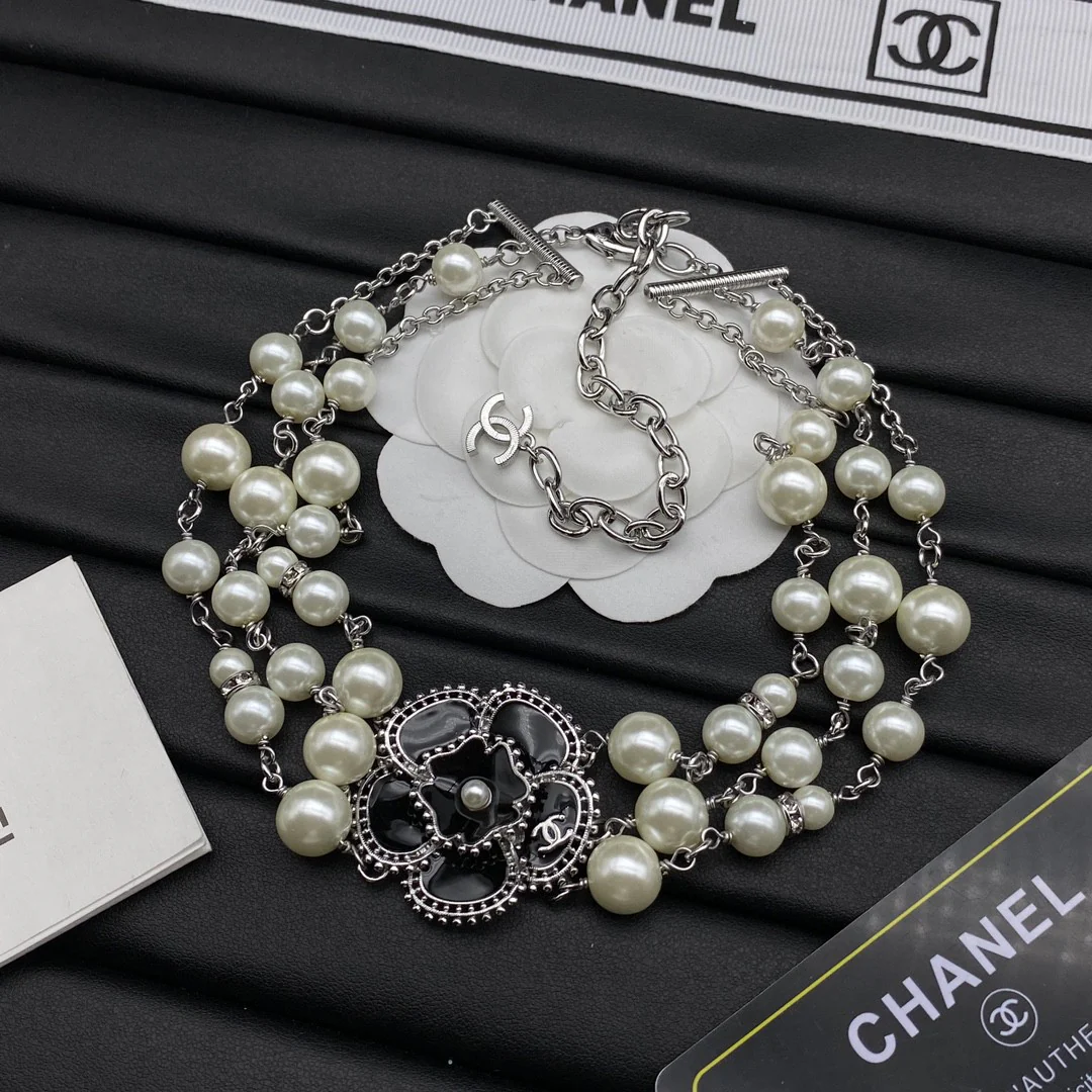 CCN201 CC Choker necklace Bracelet earrings - ccjewelryacc