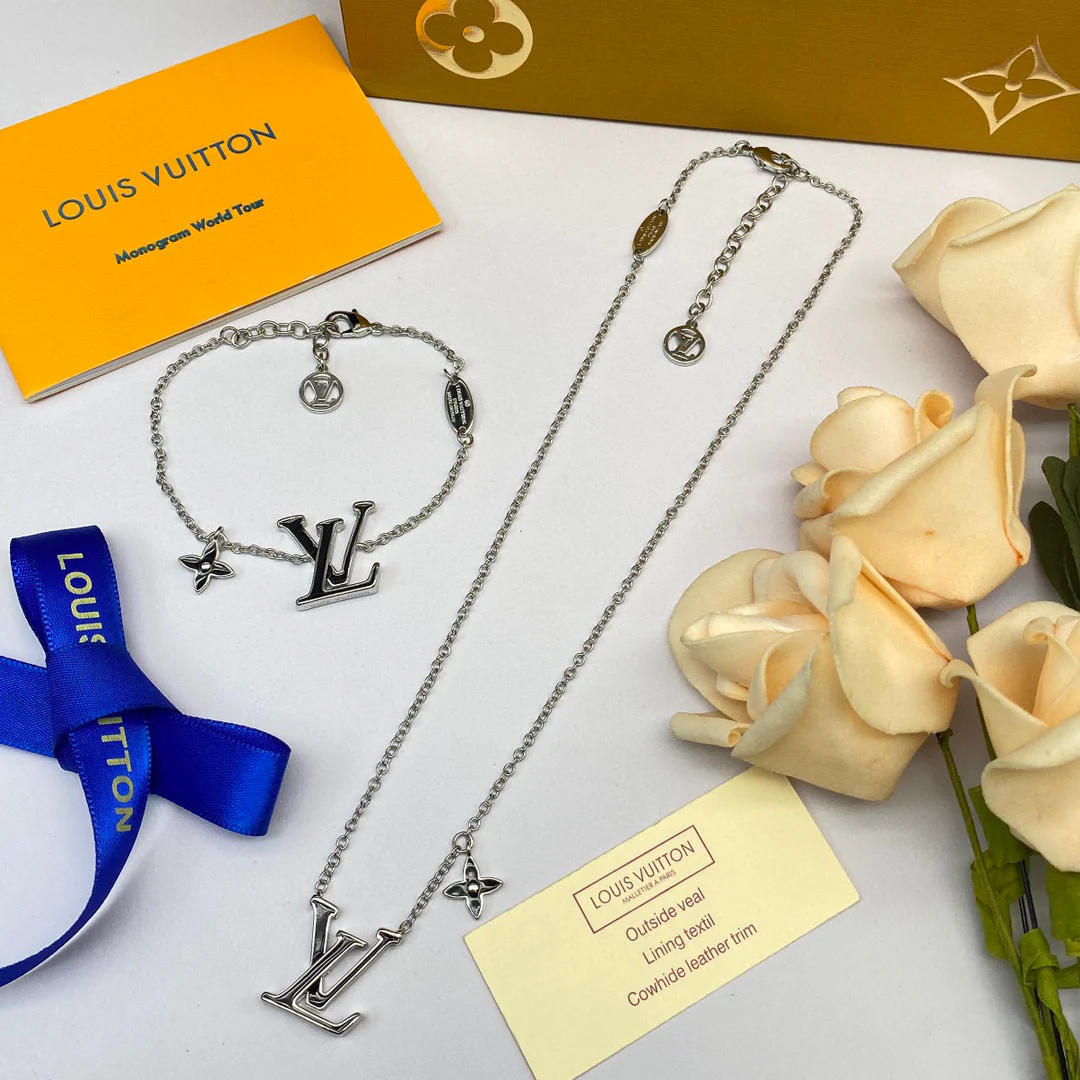 LVT013 Ever Blossom Series Jewelry Set Necklace Bracelet - ccjewelryacc