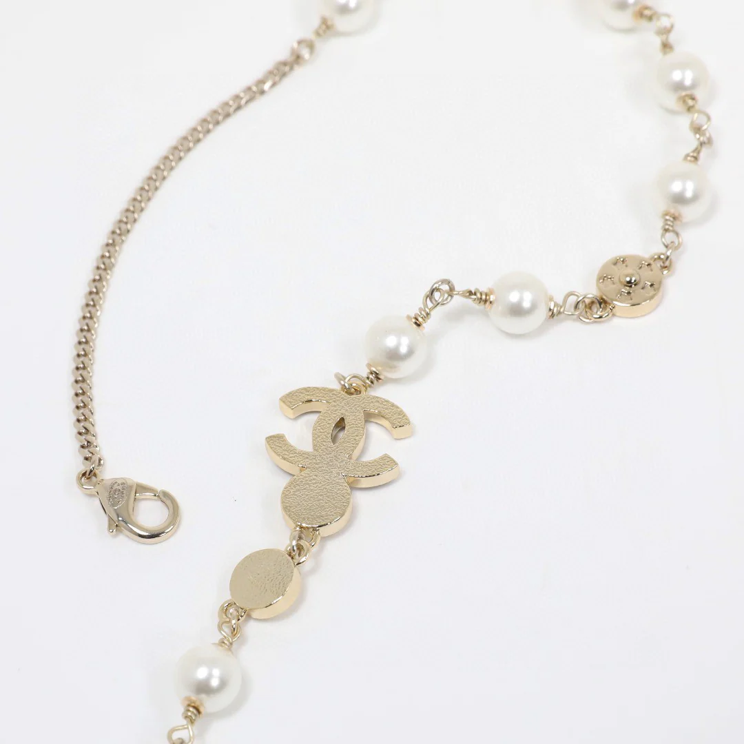 CCL331 24P Cowboy Jeans Heart CC sweater necklace CC long chain - ccjewelryacc