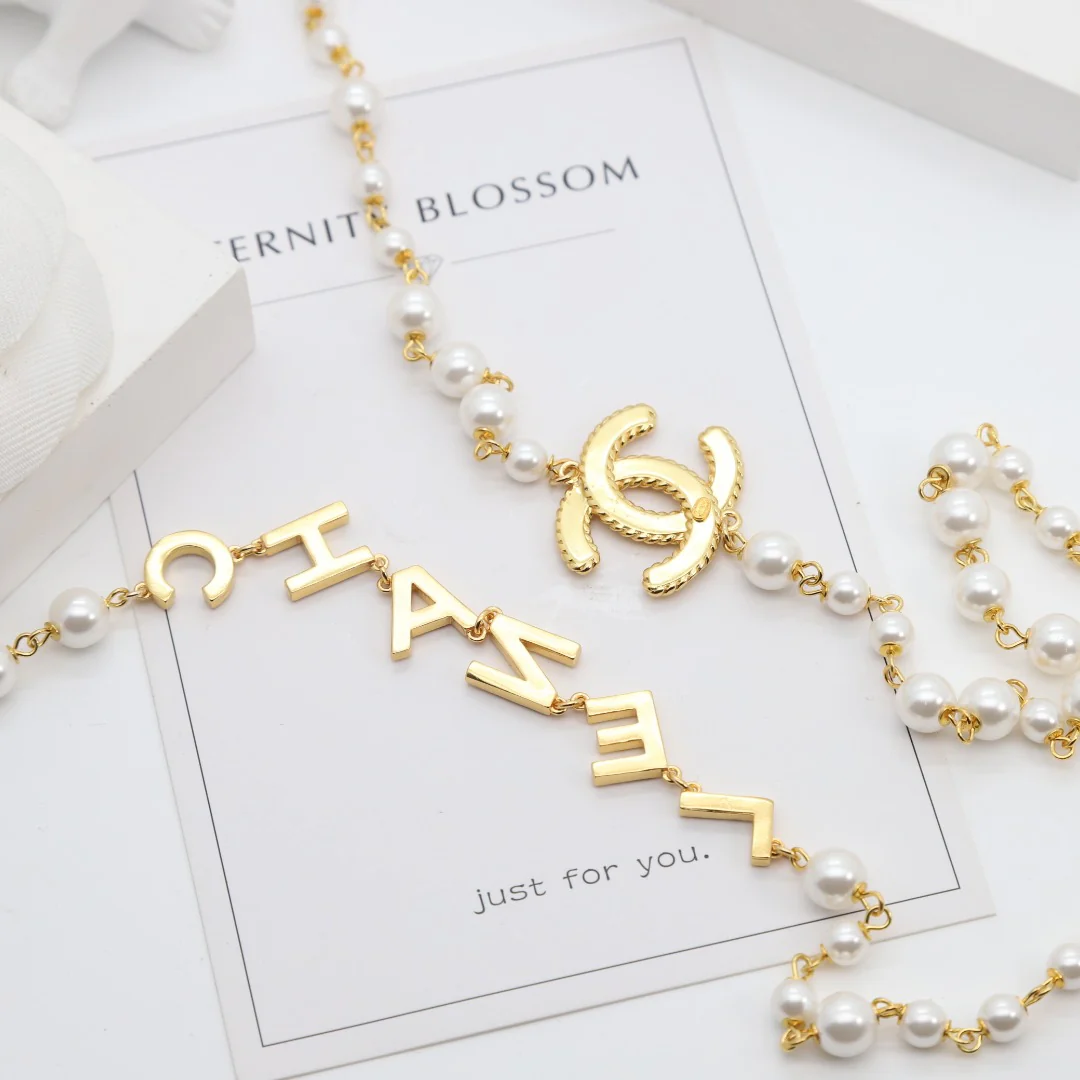 CCL039 High Quality Luxury Designer Pearl Sweater Chain - ccjewelryacc