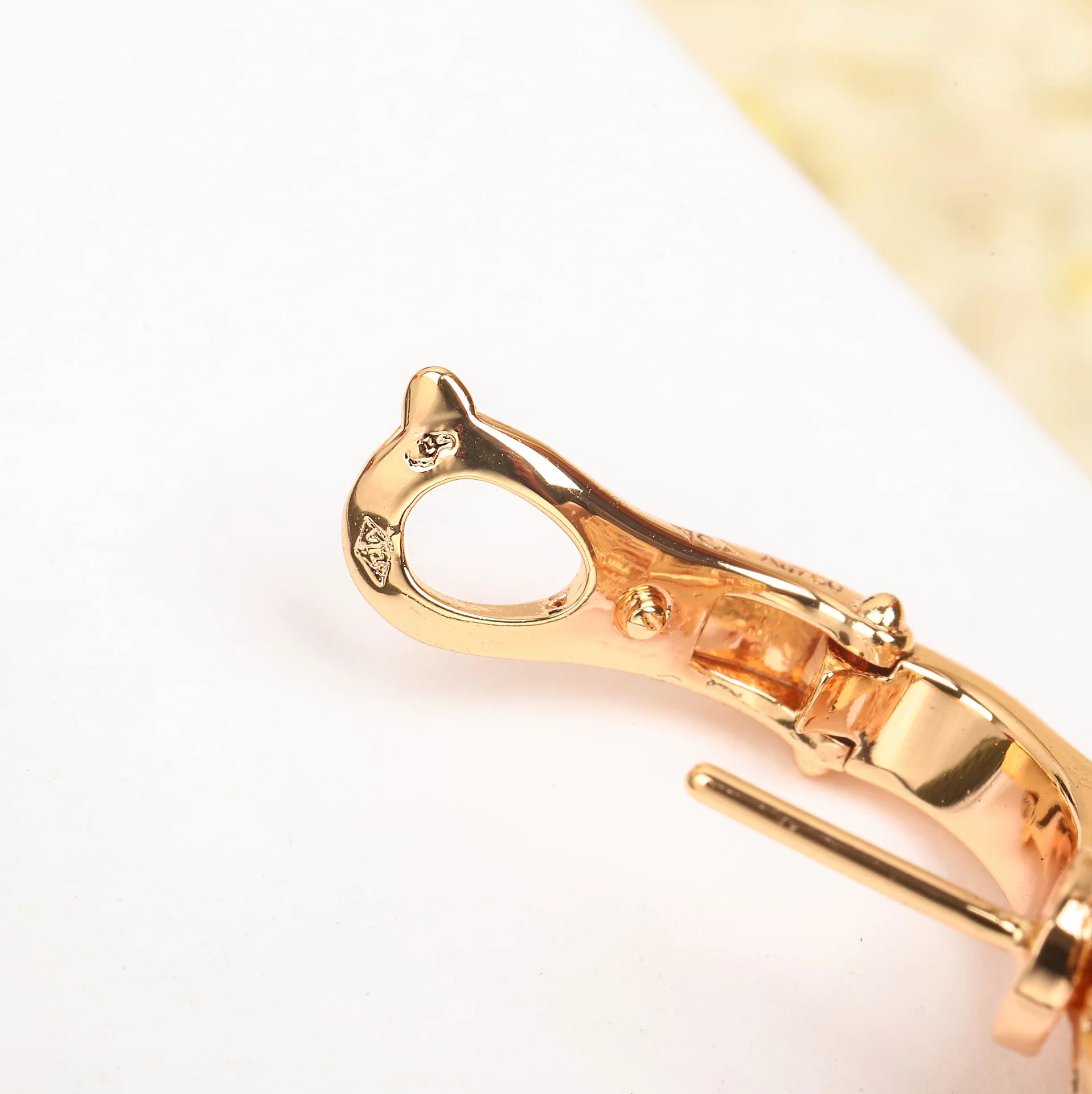 VCES002  S925 Sterling Silver Full diamond Clover ear buckle Frivole earrings clip small model - ccjewelryacc