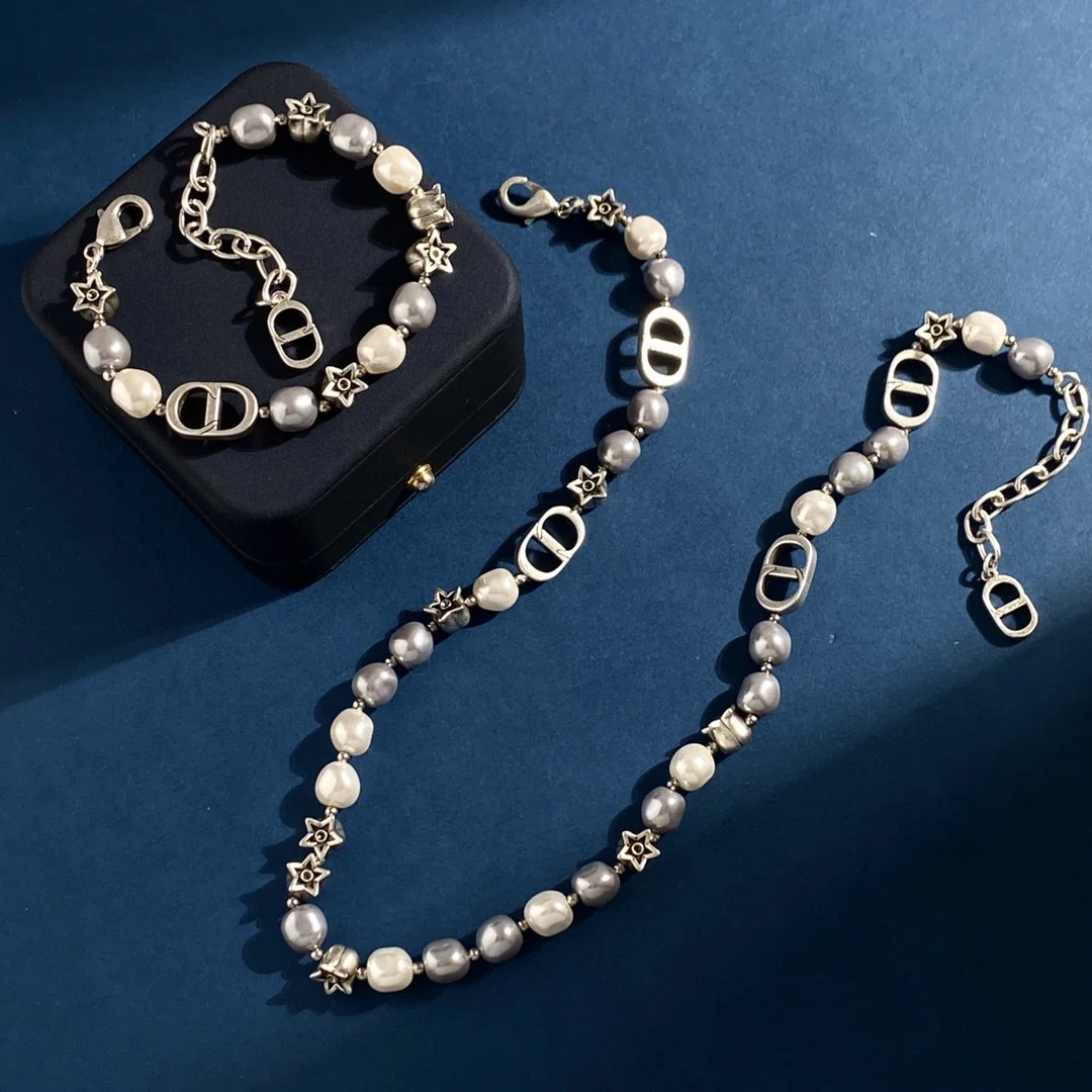 CDT036 Designer Jewelry set CD Necklace CD Bracelet For Women - ccjewelryacc