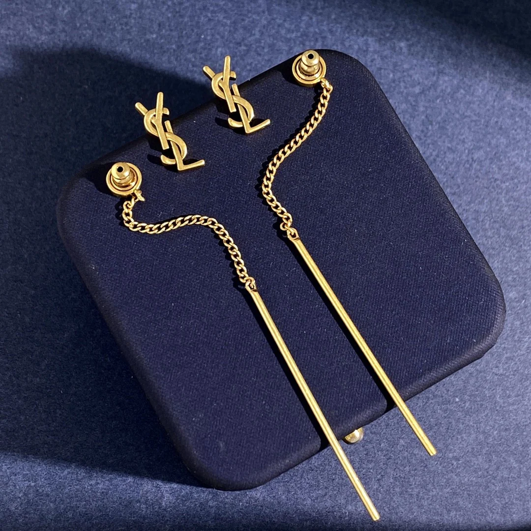 YYE043 CASSANDRE threader earrings in metal - ccjewelryacc