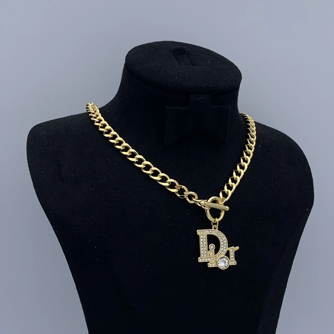 CDN267 High quality Luxury Designer CD Women Necklace - ccjewelryacc
