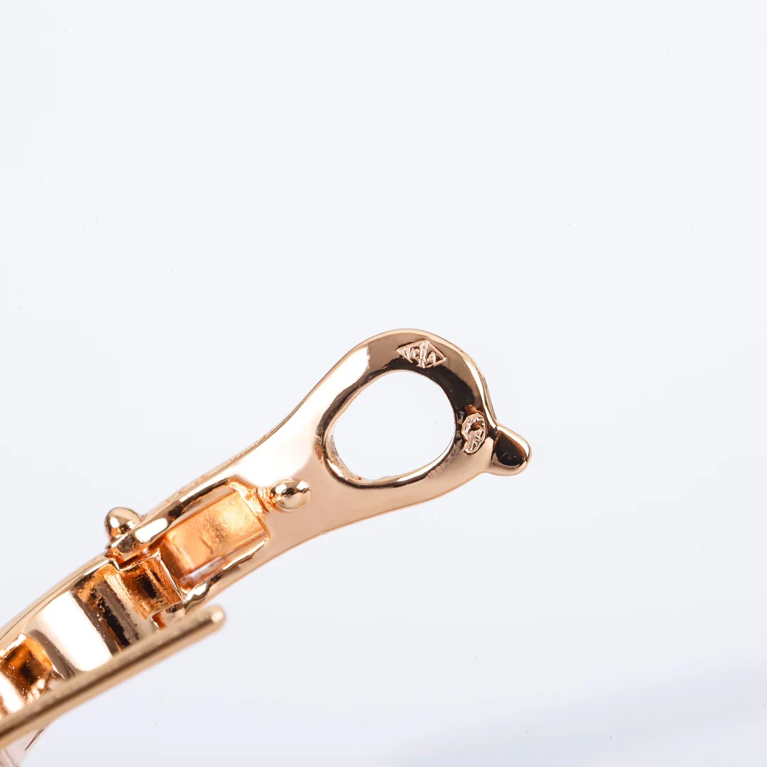 VCES003 S925 Sterling Silver Full diamond Clover ear buckle Frivole earrings clip small model - ccjewelryacc