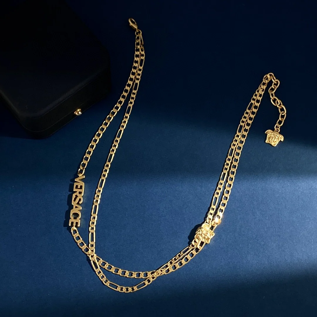 VSN023 Versace logo necklace - ccjewelryacc