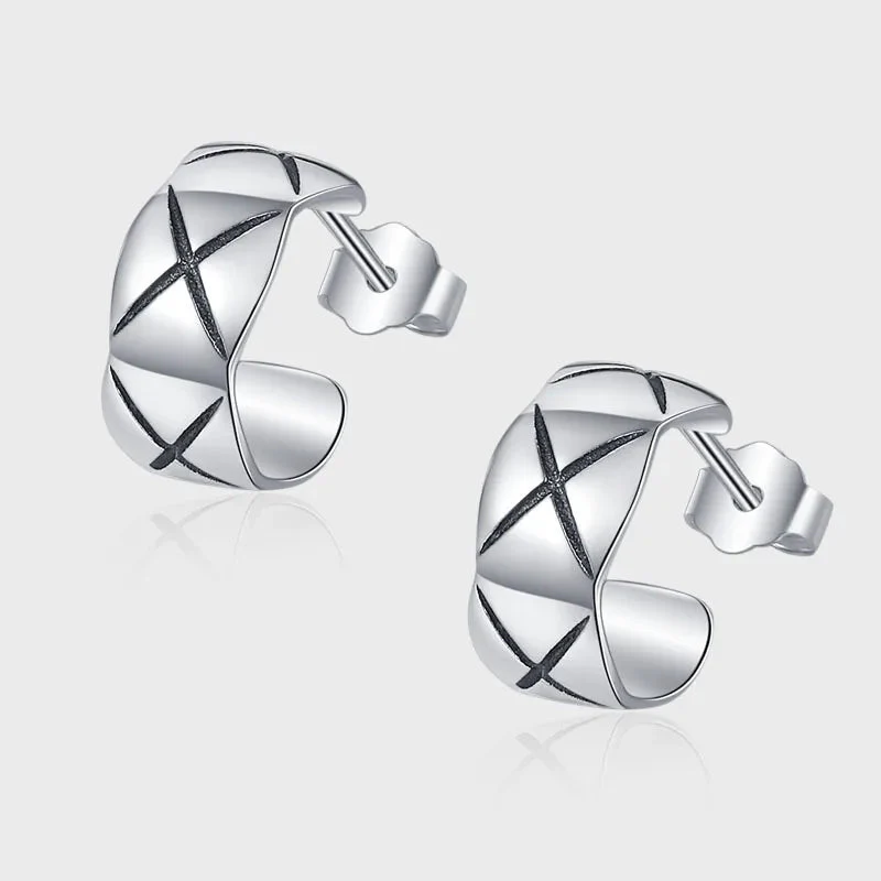 CCE8004S coco crush earring S925 Silver diamond Cc earring - ccjewelryacc