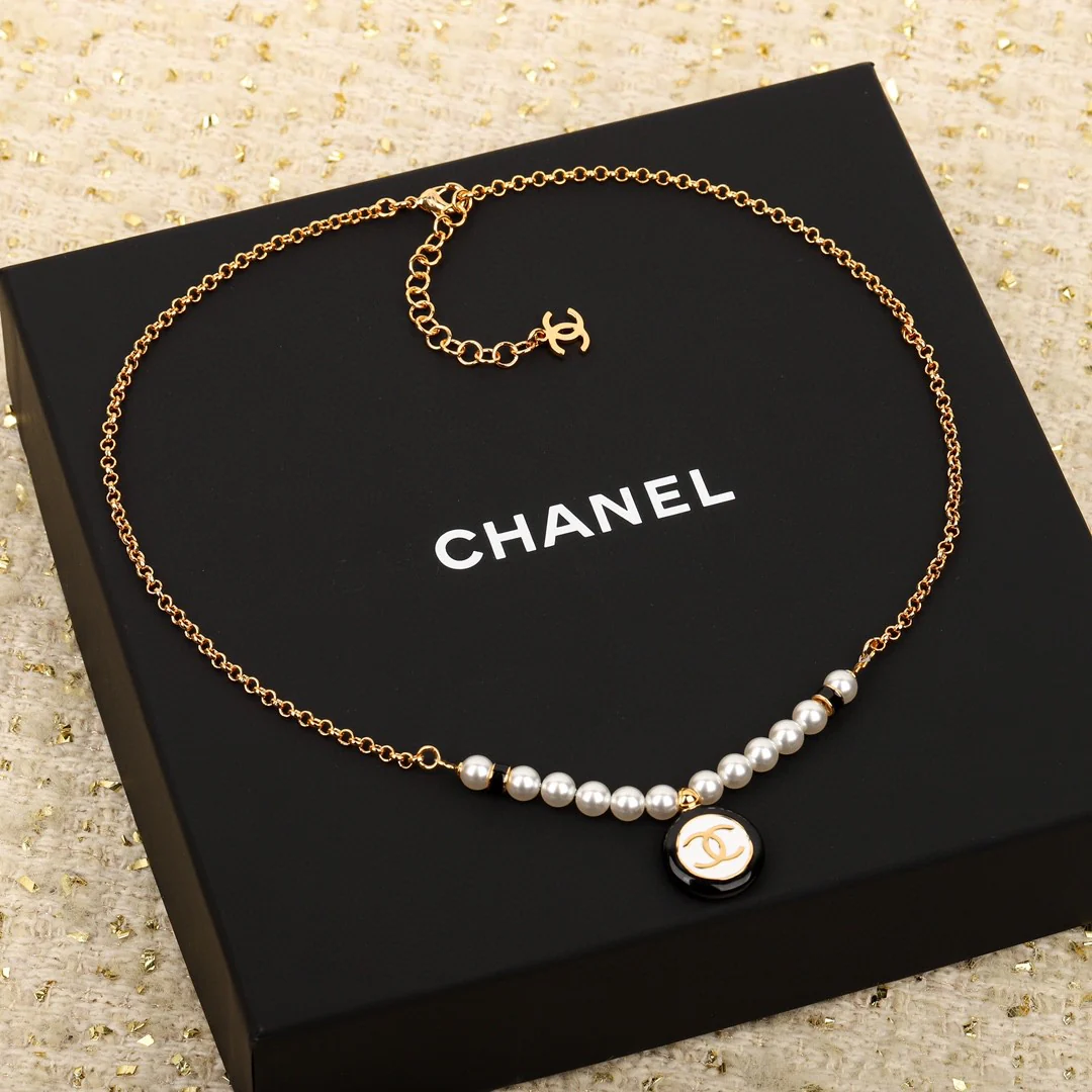 CCN015B CC Pearl Pendant Necklace - ccjewelryacc