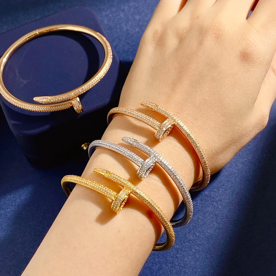 KB8001C High Version High Quality Nail Bangle Bracelet for Women men - ccjewelryacc