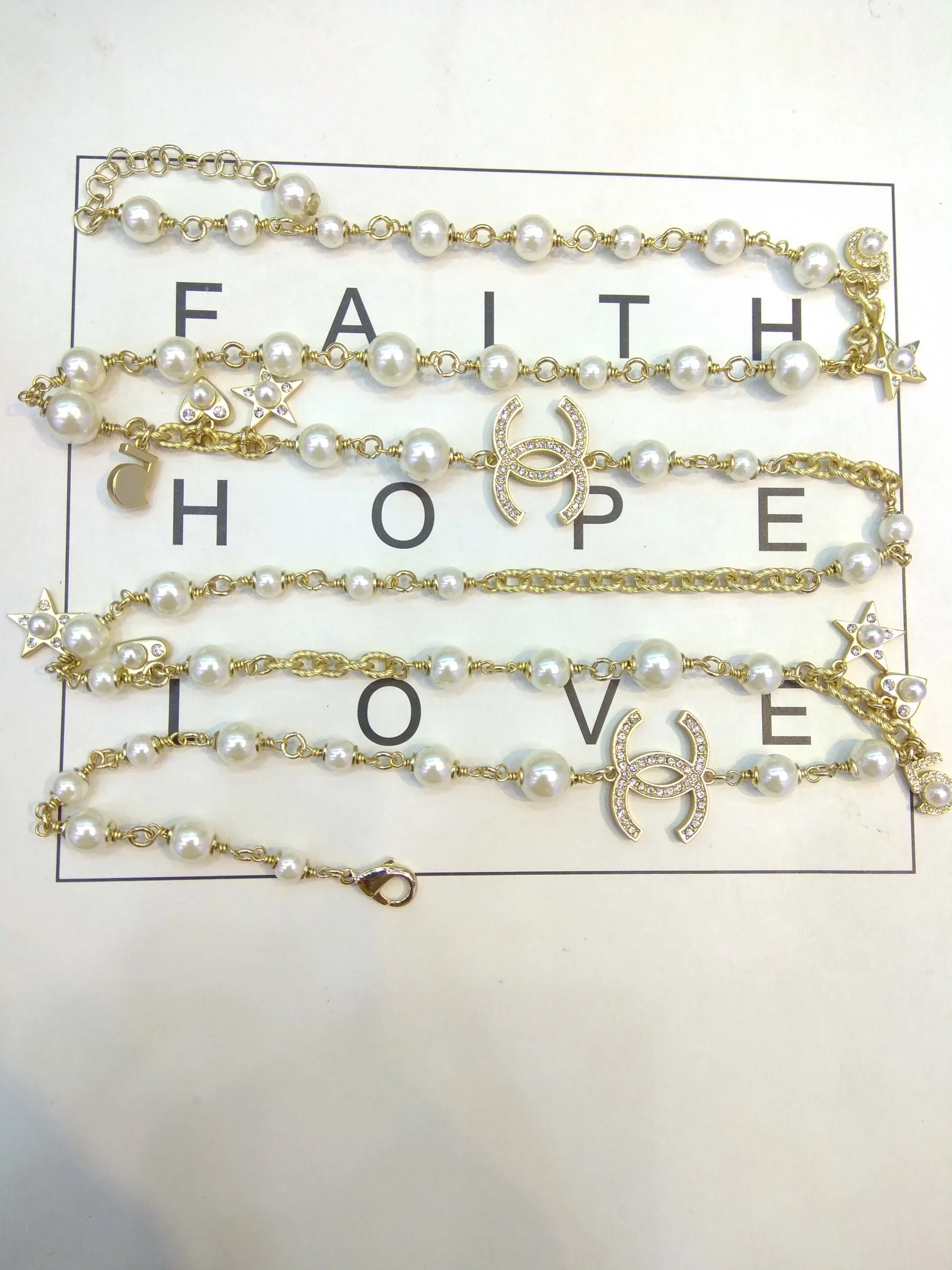CCL045 High Quality Luxury Designer Pearl Sweater Chain - ccfashionjewelry