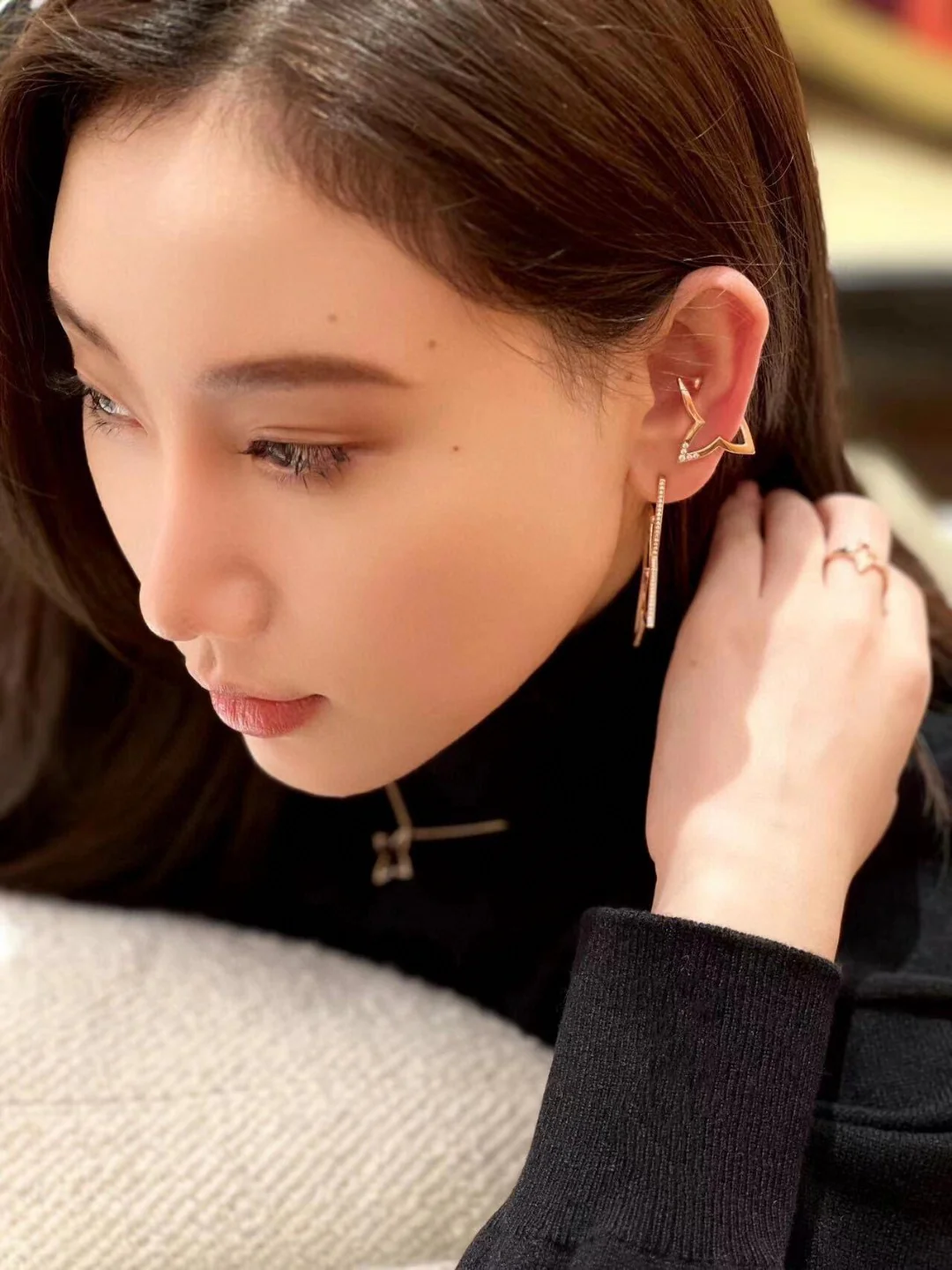 LVES001 S925 Sterling Silver XL Hoop Earrings For Women - ccjewelryacc