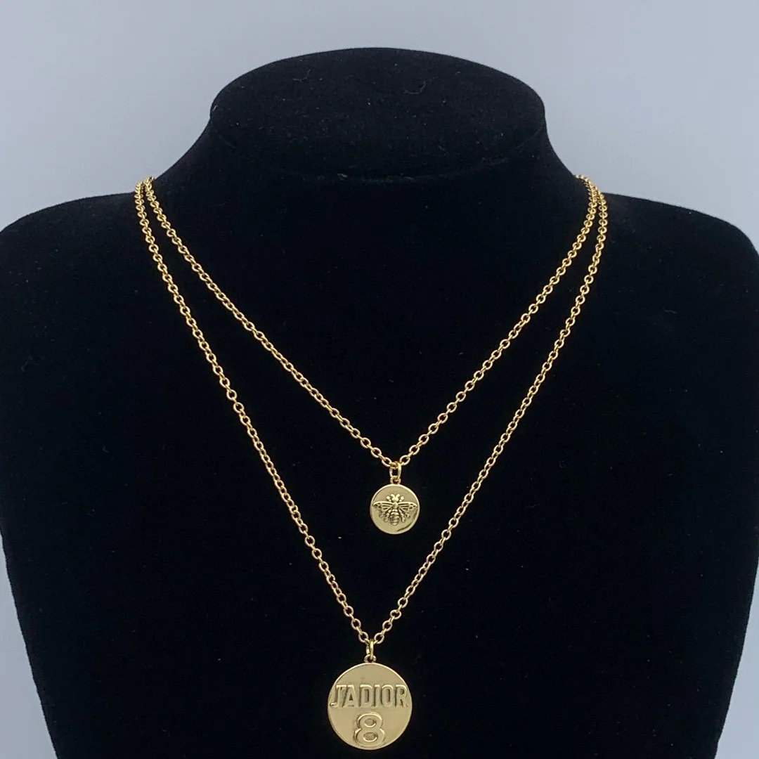 CDN324 Petit CD Necklace for Women - ccjewelryacc