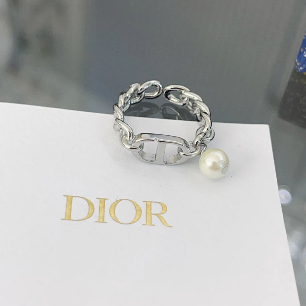 CDR007 Dior CD Chain Ring - ccjewelryacc